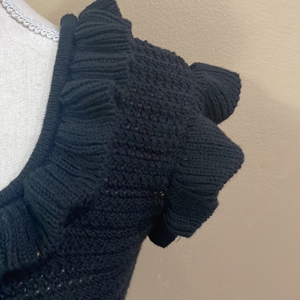 H&M NWT Knot Ruffle Top - Picture 2 of 12